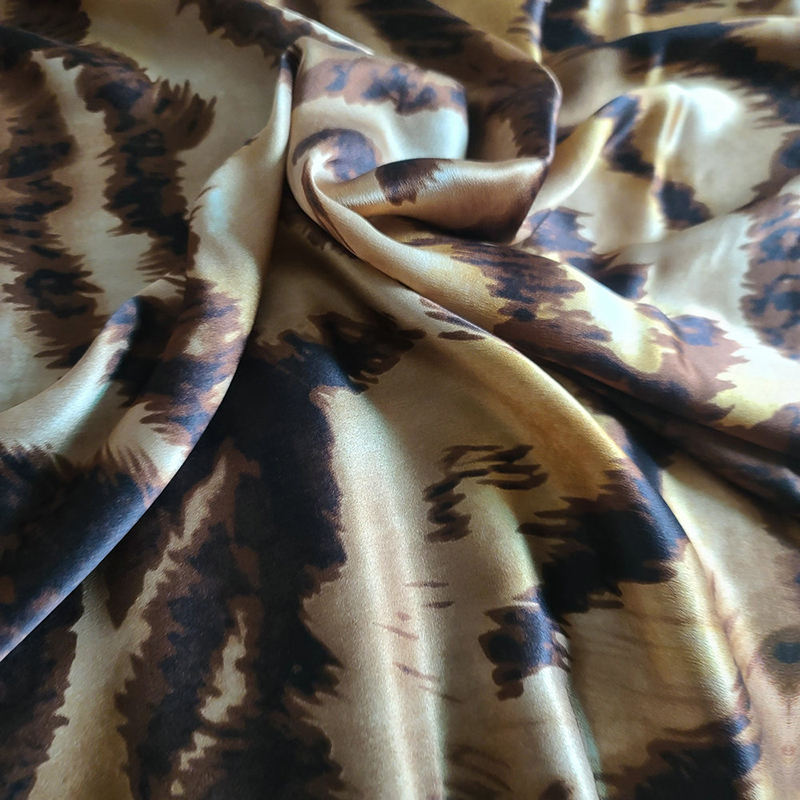 Custom Digital Printing 16 Momme Fabrics Wholesale Silk Satin 100% Mulberry Fabr
