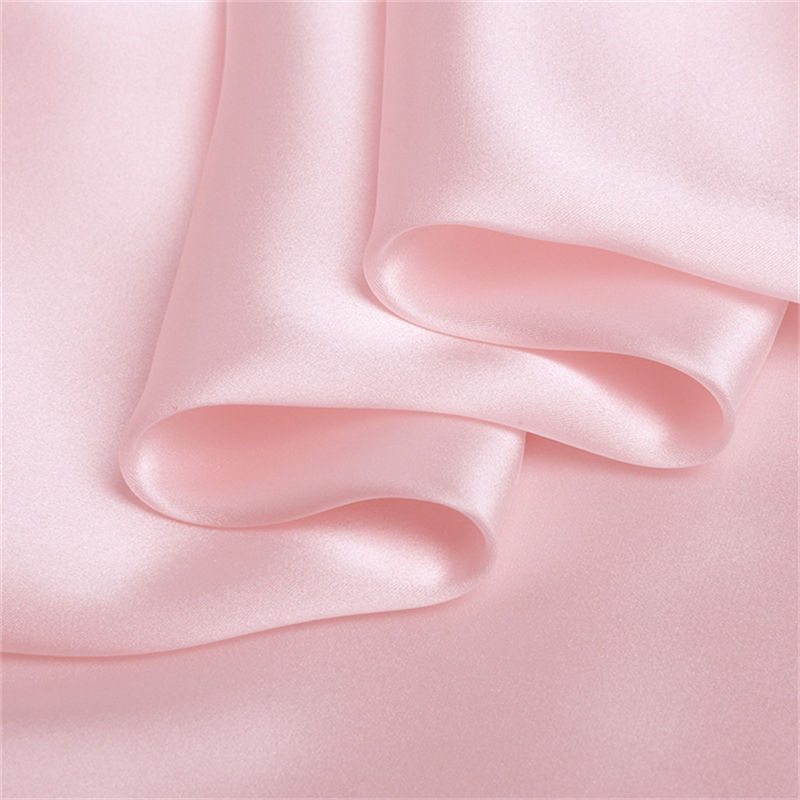 30mm 114cm Organic Silk Fabric Soild Color Dyed Silk Satin Fabric for Clothes Bedding Pillowcase