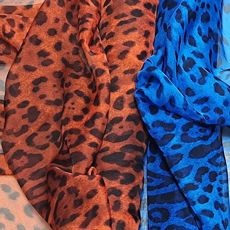 Chiffon Fabrics Fashion News 100% Silk 6mm Custom Printed Pattern Luxury Thin Ch